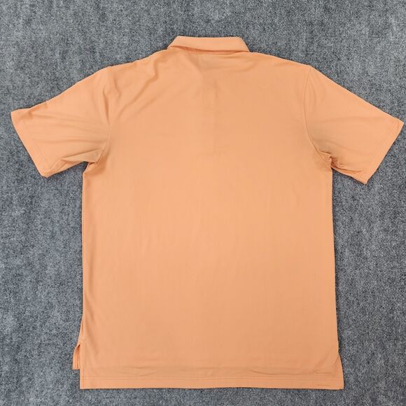 Peter Millar Polo Shirt Mens Large Orange Summer Comfort Casual Performance Golf - Picture 3 of 16